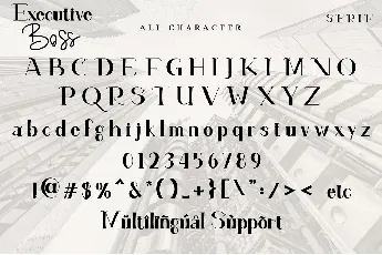 Executive Boss font