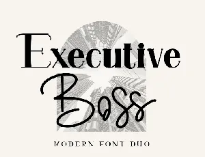 Executive Boss font