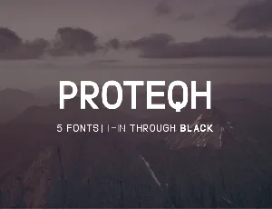 Proteqh font