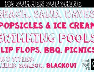 KG Summer Sunshine font