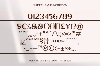 Kosans font