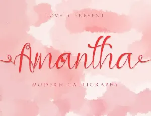 Amantha Calligraphy font