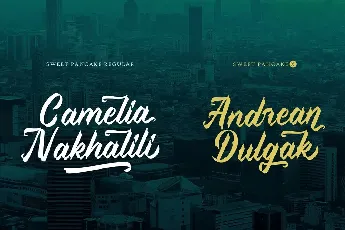 Sweet Pancake Script font