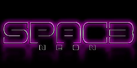 Spac3 neon font