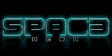 Spac3 neon font