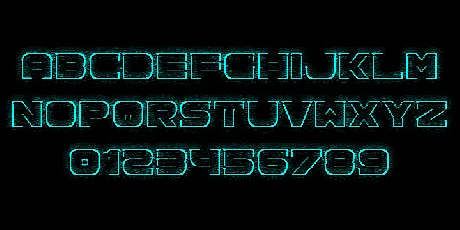 Spac3 neon font