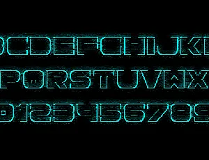 Spac3 neon font