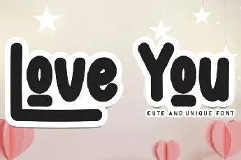 Love You Display font