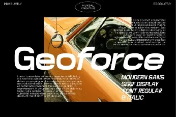 Geoforce font