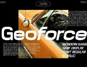 Geoforce font