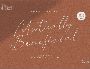 Mutually Beneficial font