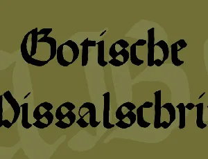 Gotische Missalschrift font