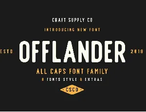 Offlander font