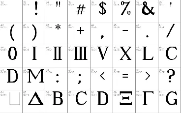 Ancient Geek font