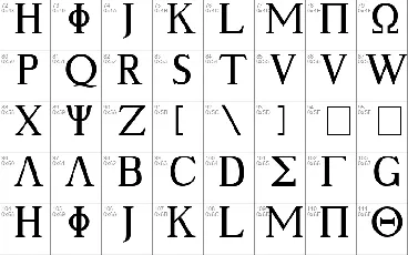 Ancient Geek font