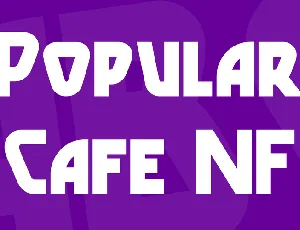 Popular Cafe NF font