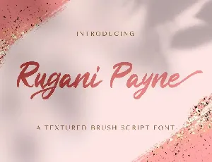 Rugani Payne font