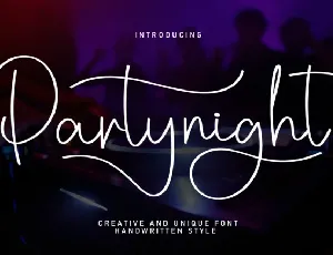 Partynight Script font