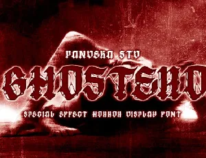 Ghostero Display font