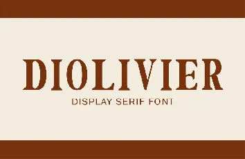 Diolivier font