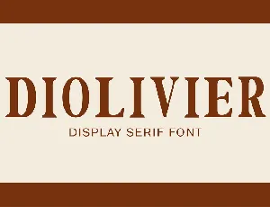 Diolivier font