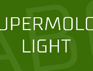 Supermolot Light font