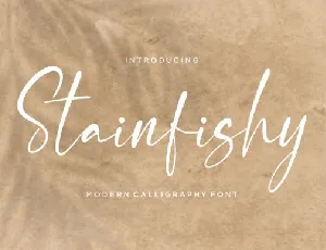 Stainfishy font