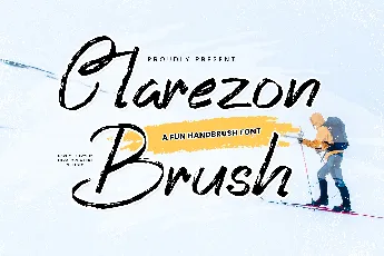 Clarezon Brush Personal Use font