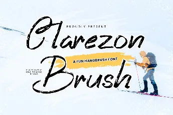 Clarezon Brush Personal Use font