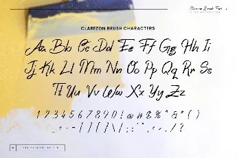 Clarezon Brush Personal Use font