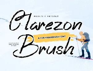 Clarezon Brush Personal Use font