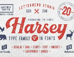 Harsey Type Family font