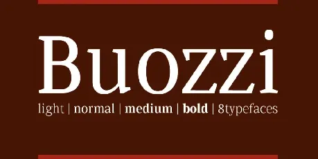 Buozzi Family font