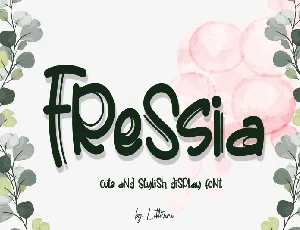 Fressia font