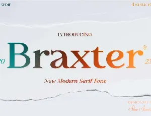Braxter font