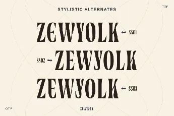 Zewyolk font