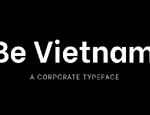 Be Vietnam Pro Family font