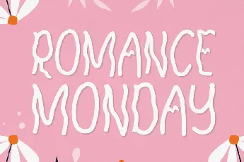 Romance Monday Display font