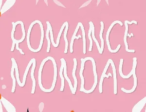 Romance Monday Display font