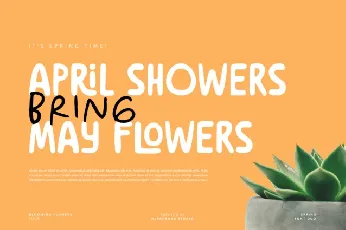 Blooming Flowers Duo font