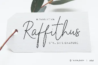 Raffithus font