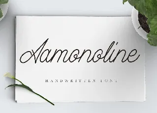 Aamonoline Script Free font