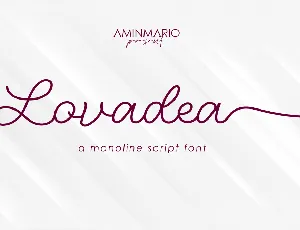 Lovadea font