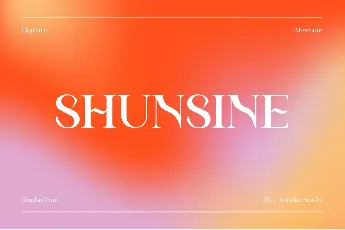 ShunsineDemo font