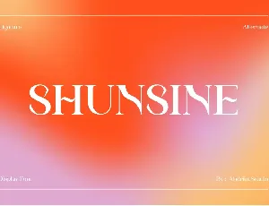 ShunsineDemo font