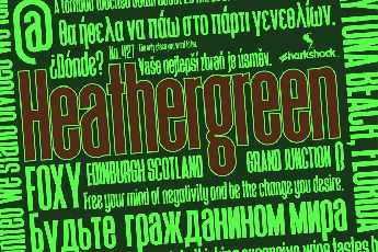 Heathergreen font