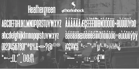 Heathergreen font