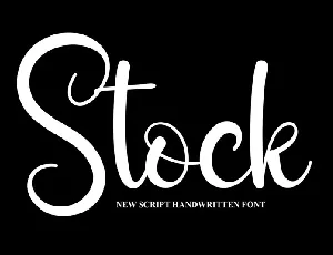 Stock Script font