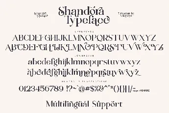 Shandora Typeface font