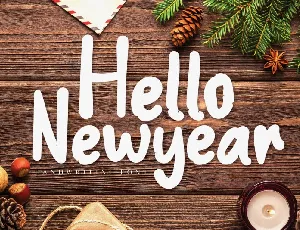 Hello New Year Display font